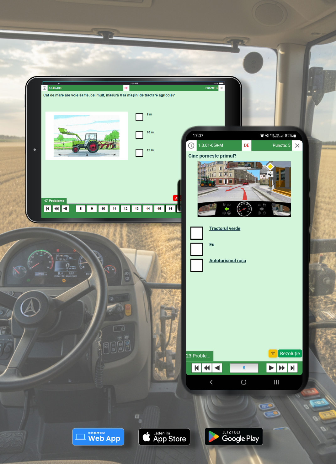 Aplicatie chestionare auto categoria L T