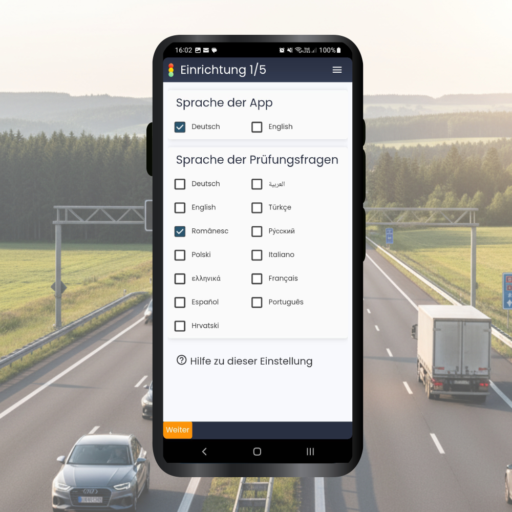 Aplicatie chestionare moto Categoria A limba romana